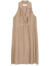 Peserico Notched-lapels Waistcoat In Brown