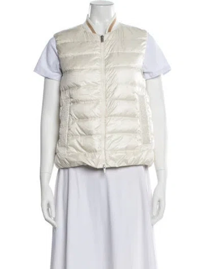 Pre-owned Peserico Nylon Down Jacket In White