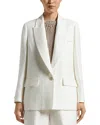 Peserico One-button Blazer In Cloud White
