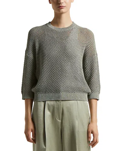 Peserico Open Knit 3/4 Sleeve Sweater