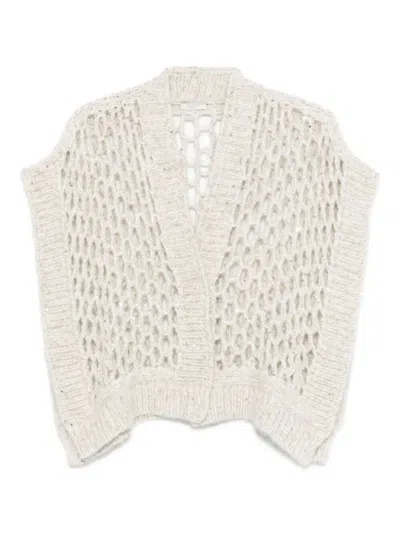 PESERICO PESERICO OPEN-KNIT ALPACA BLEND CAPE