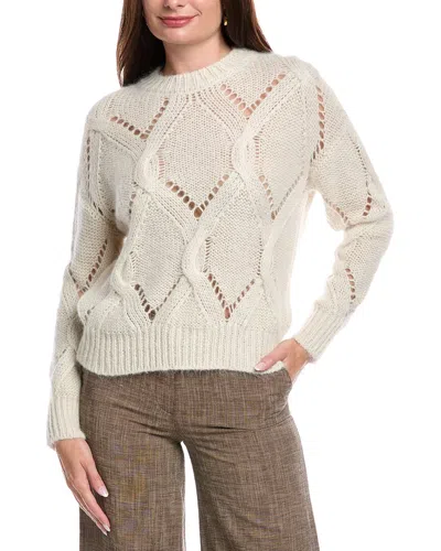 PESERICO OPEN KNIT CABLE ALPACA & WOOL-BLEND SWEATER