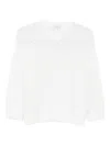 Peserico Open-knit Sweater In White