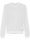 Peserico Open Knit Sweater In Blue
