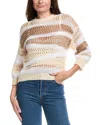Peserico Open Knit Sweater In Neutral