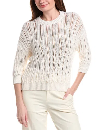 Peserico Open Knit Sweater In Neutral