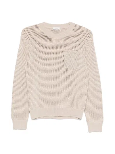 Peserico Open-knit Sweater In Neutral