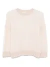 Peserico Purl-knit Sweater In Pink