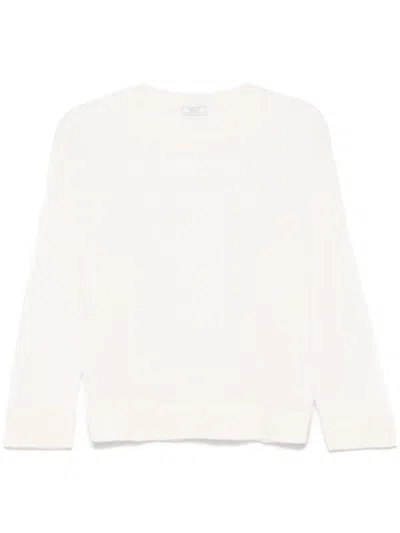 Peserico Open-knit Sweater In Neutrals