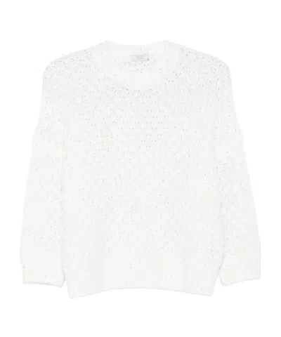 PESERICO OPEN-KNIT SWEATER