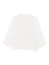 Peserico Open-knit Sweater In White