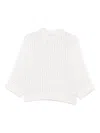 Peserico Open-knit Sweater In White