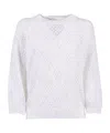 Peserico Openwork Sweater In Multi