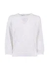 Peserico Openwork Sweater In White