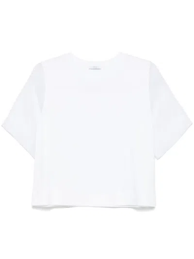 Peserico Organza-detail T-shirt In White