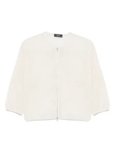 Peserico Organza Jacket In White