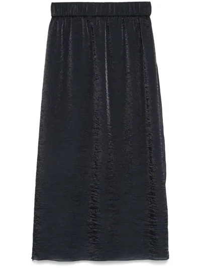 Peserico Organza Midi Skirt In Blue