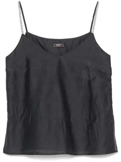 Peserico Organza Top In Grey