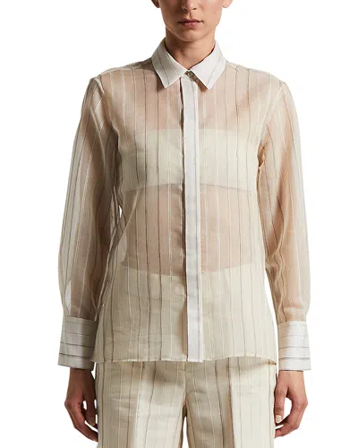 Peserico Over Shirt In Cappuccino