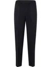 Peserico Soft Pants Made Of Stretch Viscose Technical Canvas In Black  