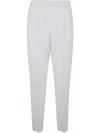 Peserico Viscose Cady Stretch Trousers In White