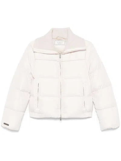 Peserico Padded Jacket In Neutrals