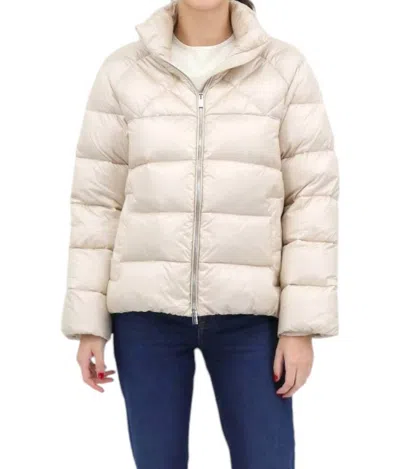 Peserico Padded Nylon Jacket In Barley In Neutral