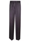 Peserico Relaxed Black Trousers With Elastic Waistband
