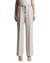 Peserico Palazzo Linen Pants In Cappuccino
