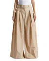 Peserico Palazzo Pants In Amber Beige