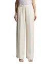 Peserico Linen Elastic Waist Relaxed Pants In Hornbeam