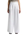 Peserico Palazzo Pants In Pure White