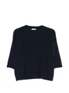 Peserico Panel Knit Top In Blue