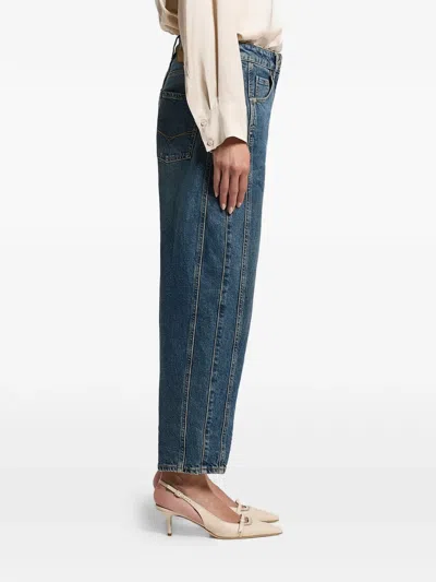 Peserico Panelled Jeans In Blue