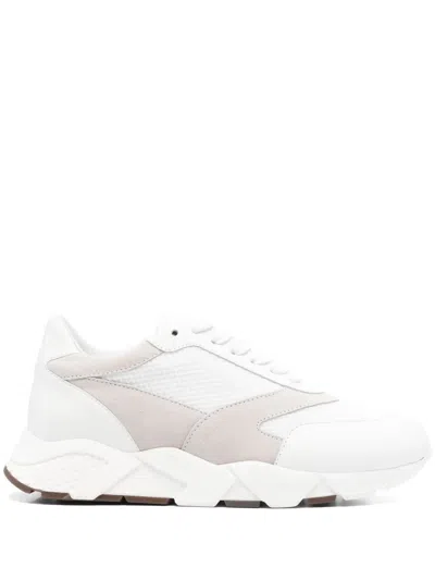 Peserico Panelled Sneakers In White