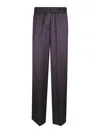 Peserico Relaxed Black Trousers With Elastic Waistband In White