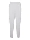 Peserico Viscose Cady Stretch Trousers In White