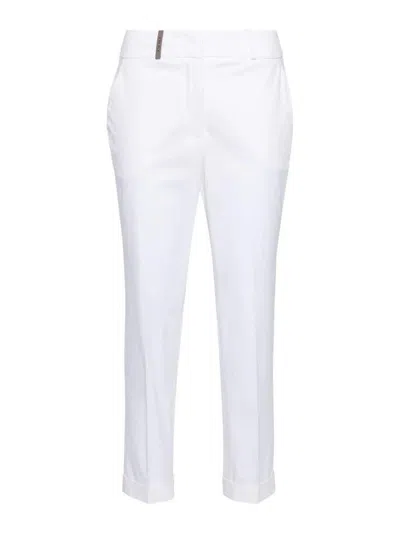 Peserico Casual Pants In White
