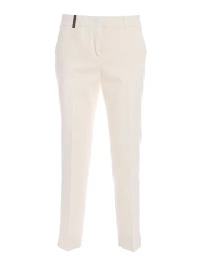 Peserico Pantalone Bianco In White