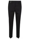 Peserico Tailored Black Trousers With Straight Silhouette