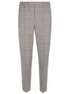 Peserico Trousers With Bright Light Point Details In Gray