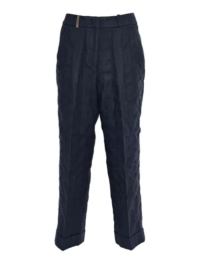 Peserico Pants In Blue