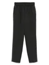 Peserico Side-stripe Elasticated-waistband Trousers In Black