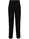 Peserico Tailored Trousers With Elegant Fit And High-quality Fabric In Black
