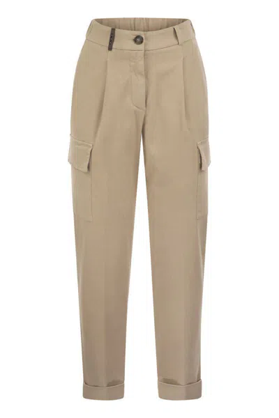 PESERICO PESERICO CARGO CARROT TROUSERS