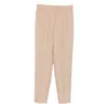 Peserico Elastic-waistband Side-stripe Trousers In Neutral