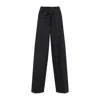 Peserico High-waisted Wide-leg Trousers With Self-tie Belt In Blue
