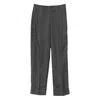 Peserico Herringbone Cuffed Trousers In Blue