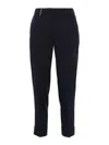 Peserico Fitted Pants With Pockets And Loops In Blue