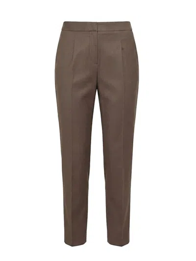 Peserico Pants In Brown